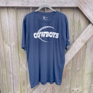 Dallas Cowboys The Nike Tee Dri Fit Soft Short Sleeve Athletic Cut Tee Shirt